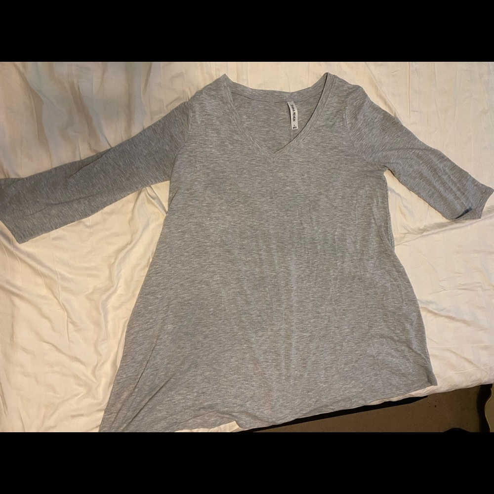 Zenana Large 3/4 sleeved tunic shirt with pockets